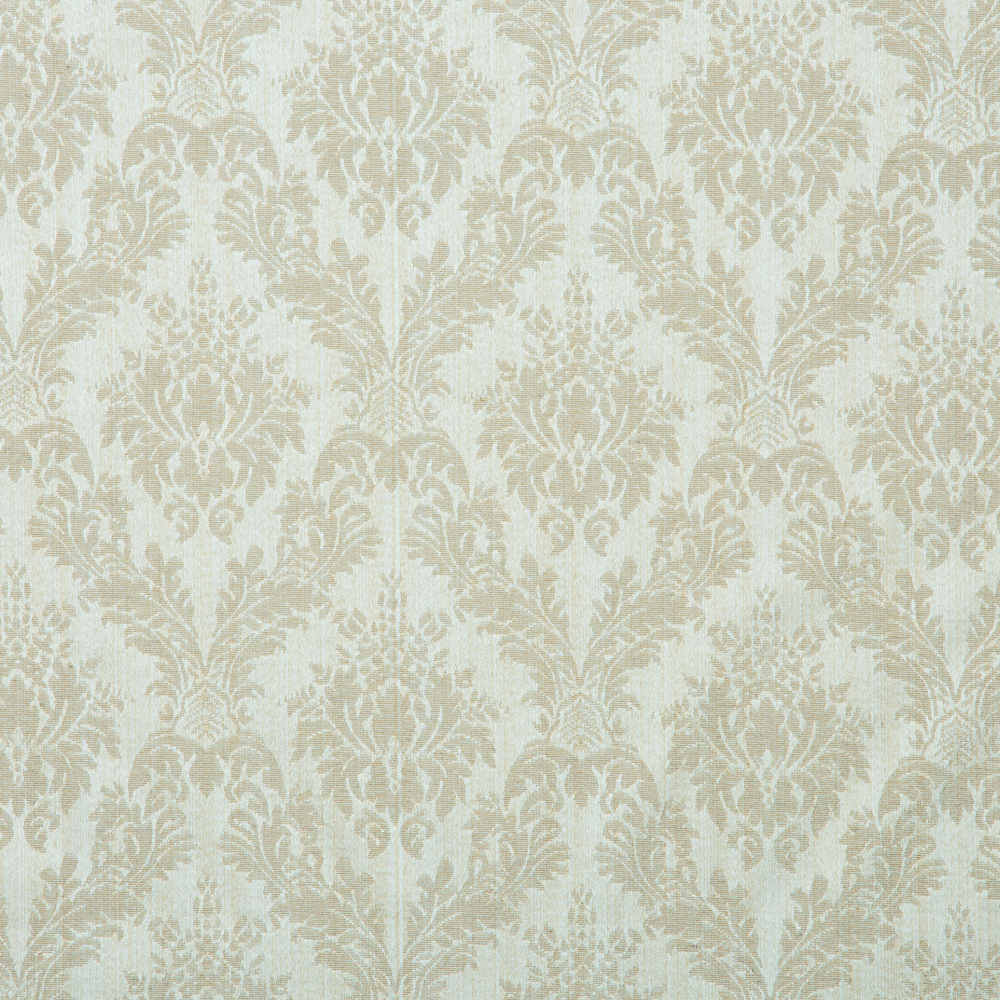 Safir Collection: Mitsui Seamless Damask Pattern Polyester Cotton Jacquard Fabric, 280cm, Beige/Ivory