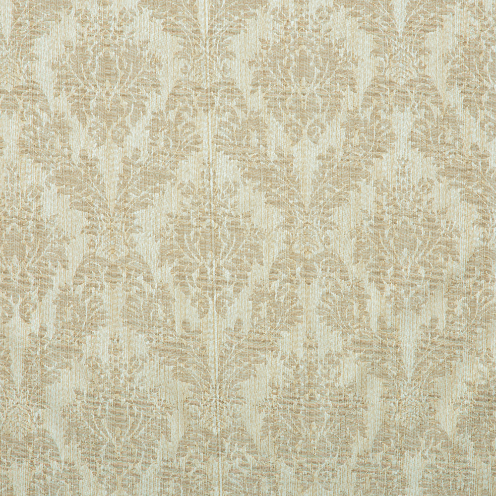 Safir Collection: Mitsui Seamless Damask Pattern Polyester Cotton Jacquard Fabric, 280cm, Khaki/Brown