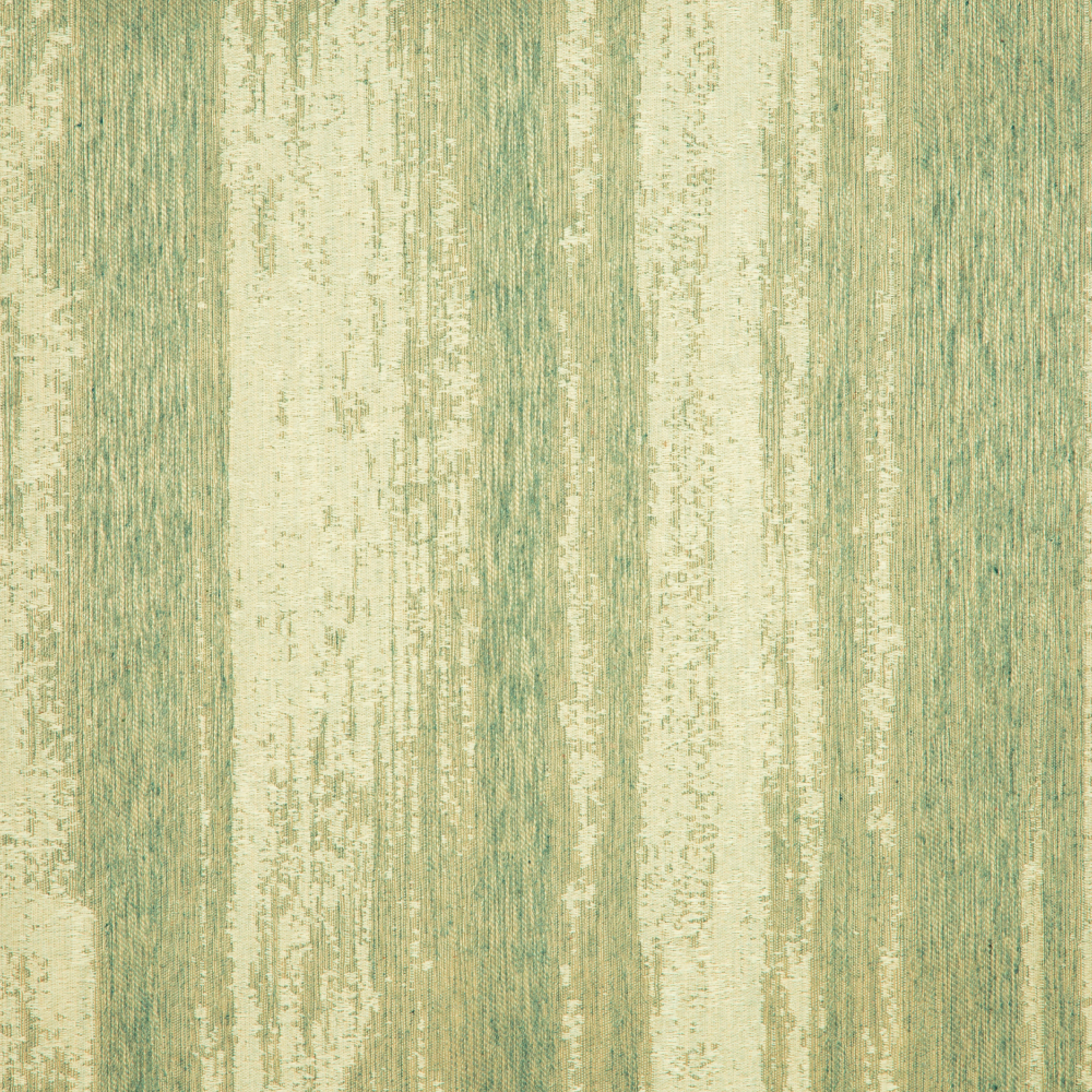 Savona Collection Textured Patterned Polyester Cotton Jacquard Fabric; 280cm, Beige/Green