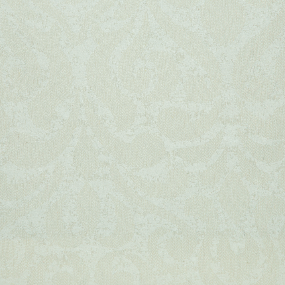 Savona Collection Brocade Patterned Polyester Cotton Jacquard Fabric; 280cm, Off White