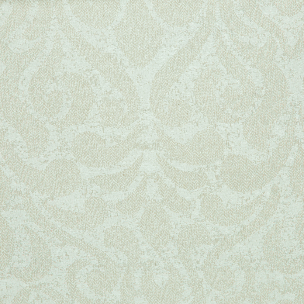 Savona Collection Brocade Patterned Polyester Cotton Jacquard Fabric; 280cm, Cream