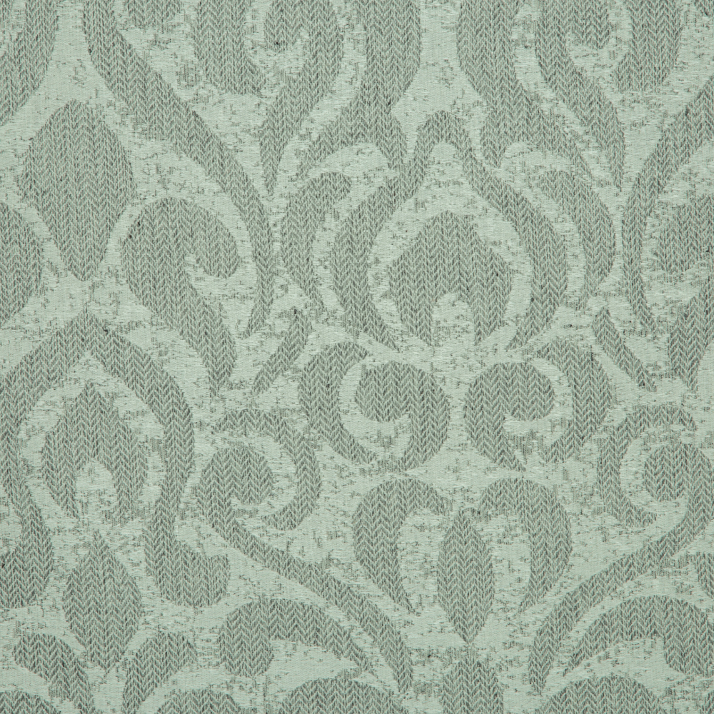 Savona Collection Brocade Patterned Polyester Cotton Jacquard Fabric; 280cm, Grey