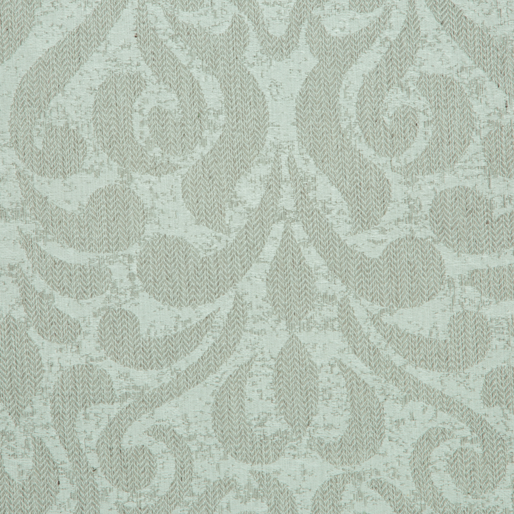 Savona Collection Brocade Patterned Polyester Cotton Jacquard Fabric; 280cm, Light Grey