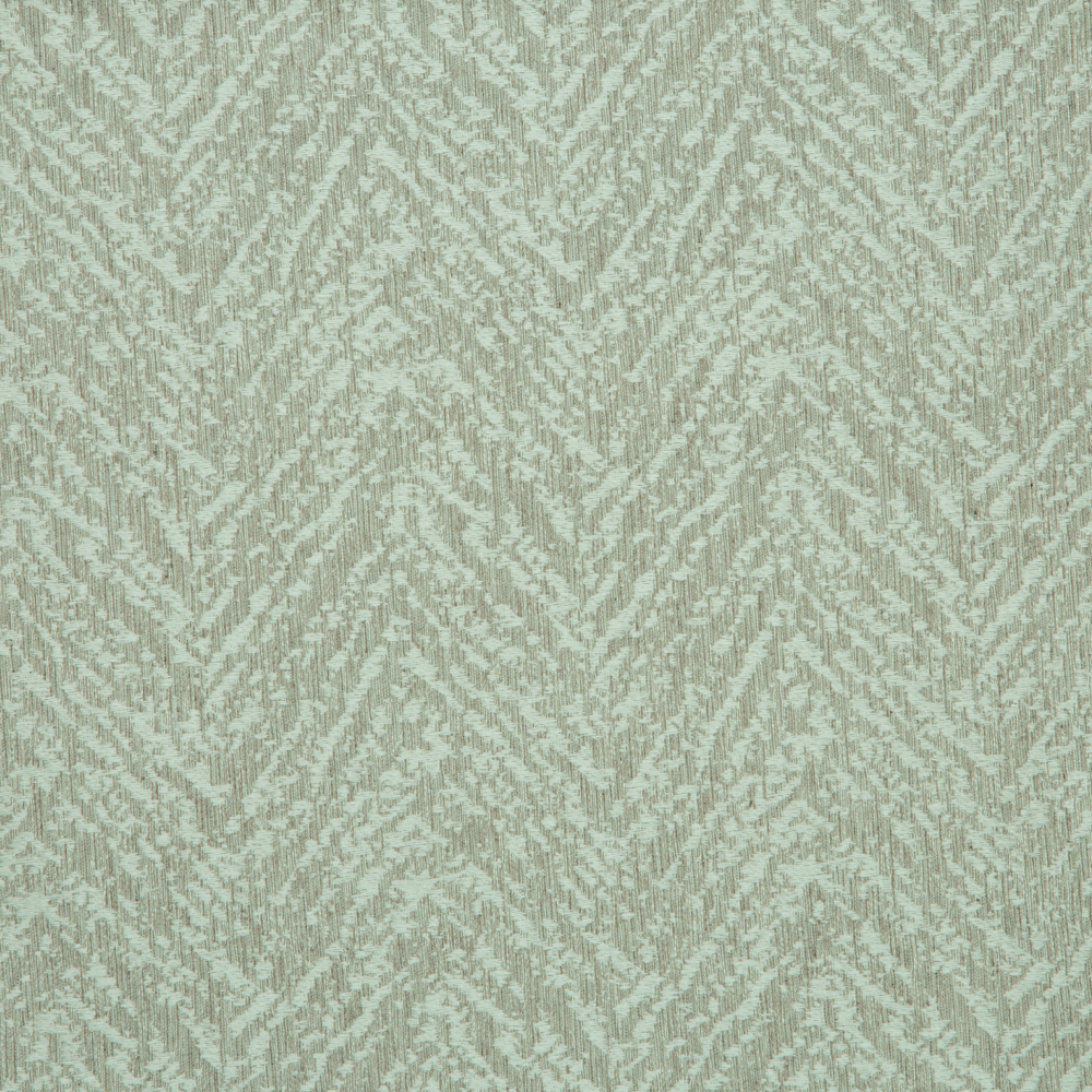 Savona Collection Textured Patterned Polyester Cotton Jacquard Fabric; 280cm, Green/Grey