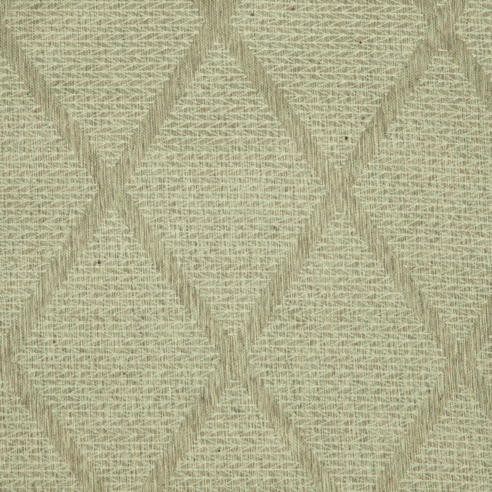 Savona Collection Diamond Patterned Polyester Cotton Jacquard Fabric; 280cm, Brown/Grey