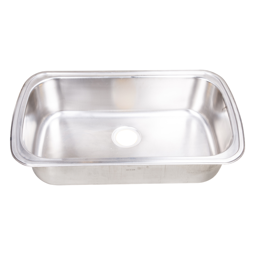 Stainless Steel Kitchen Sink: Single Bowl, Rectangular; (84.5x50)cm