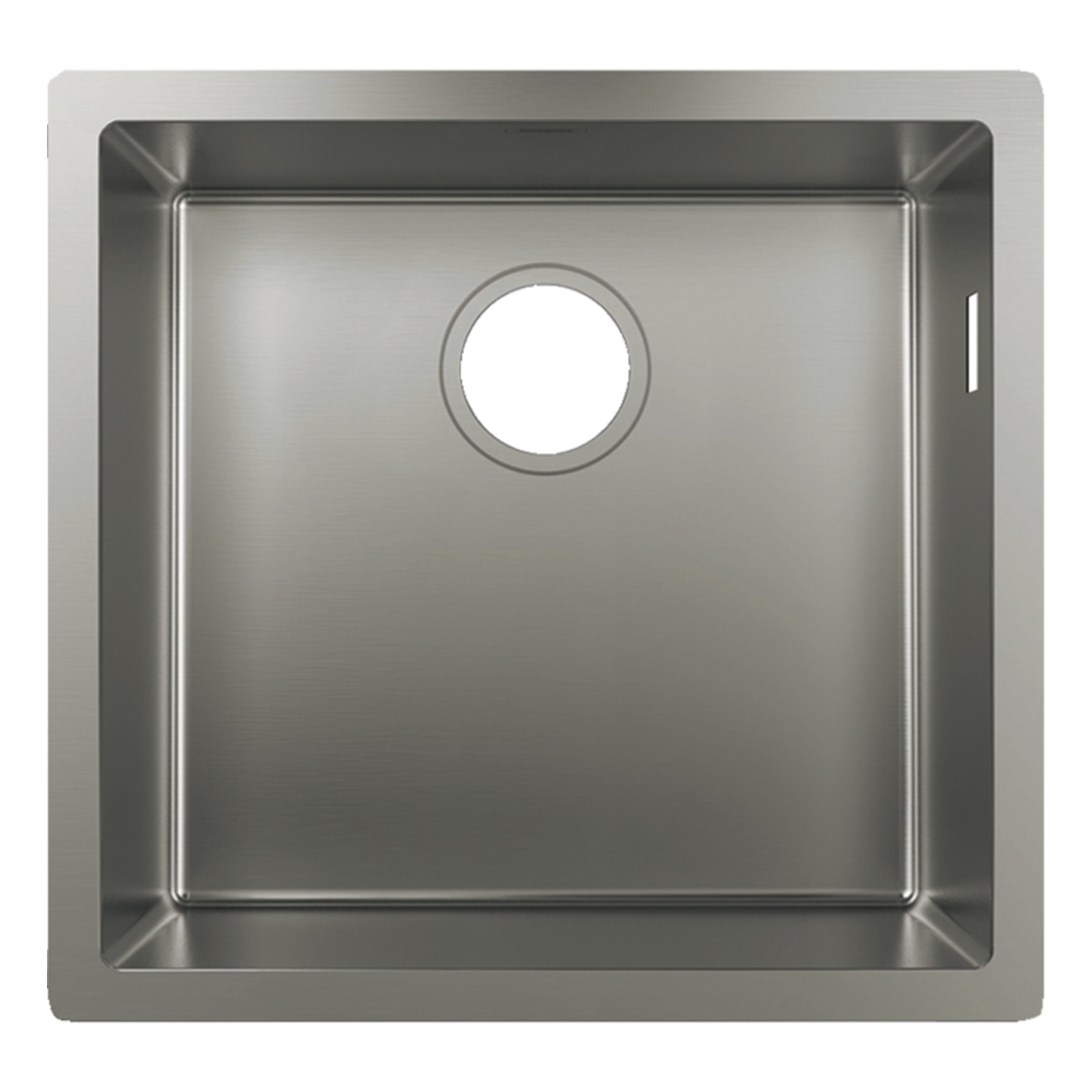 Hansgrohe: Stainless Steel Under-Mount Sink, S719-U400 Single Bowl; (40x40)cm