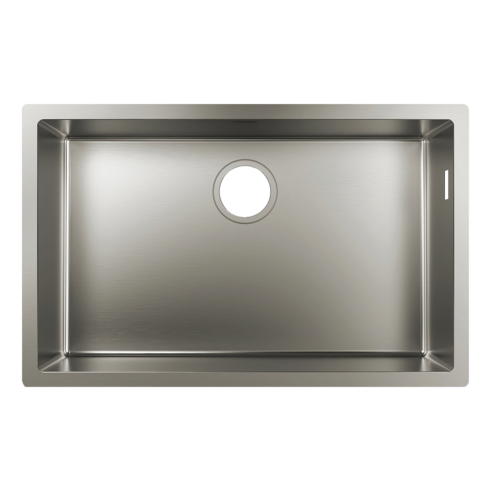 Hansgrohe: Stainless Steel Under-Mount Sink, S719-U660 Single Bowl (66x40)cm