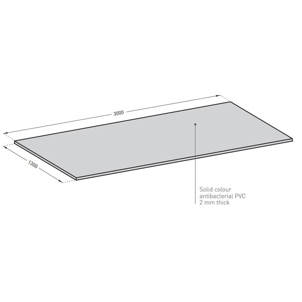 Decochoc Wall Protection Panel; (300x130)cm, Straw