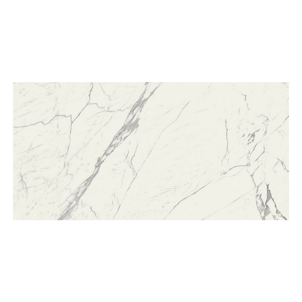 Grande Marble Look Statuario Lux M0G6: Matt Porcelain Tile; (120.0x240.0)cm
