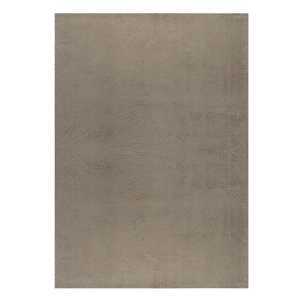 Ufuk: Puffy Plain Carpet Rug; (240x340)cm, Beige