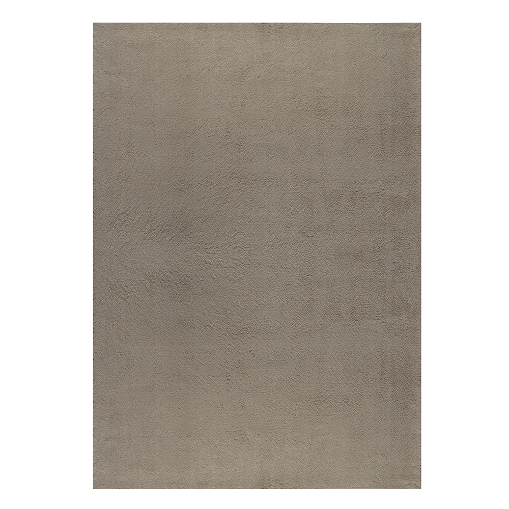 Ufuk: Puffy Plain Carpet Rug; (200x290)cm, Beige