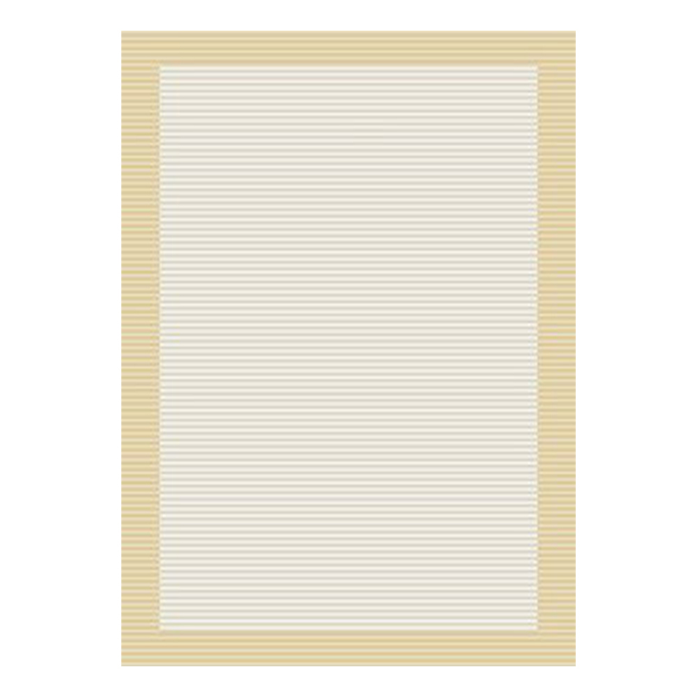 Ufuk: Panama Horizontal Stripe Pattern Carpet Rug; (240x340)cm, Beige