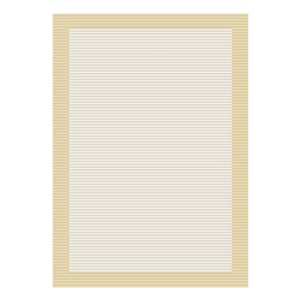 Ufuk: Panama Horizontal Stripe Pattern Carpet Rug; (200x290)cm, Beige