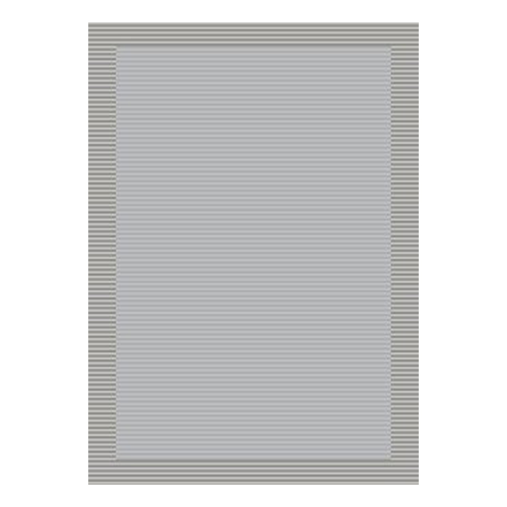 Ufuk: Panama Horizontal Stripe Pattern Carpet Rug; (200x290)cm, Grey