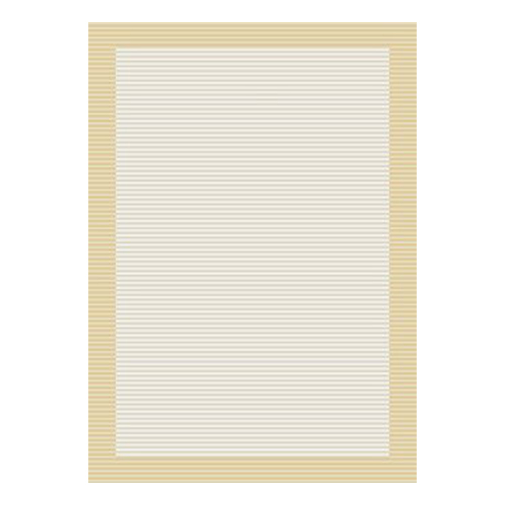Ufuk: Panama Horizontal Stripe Pattern Carpet Rug; (160x230)cm, Beige