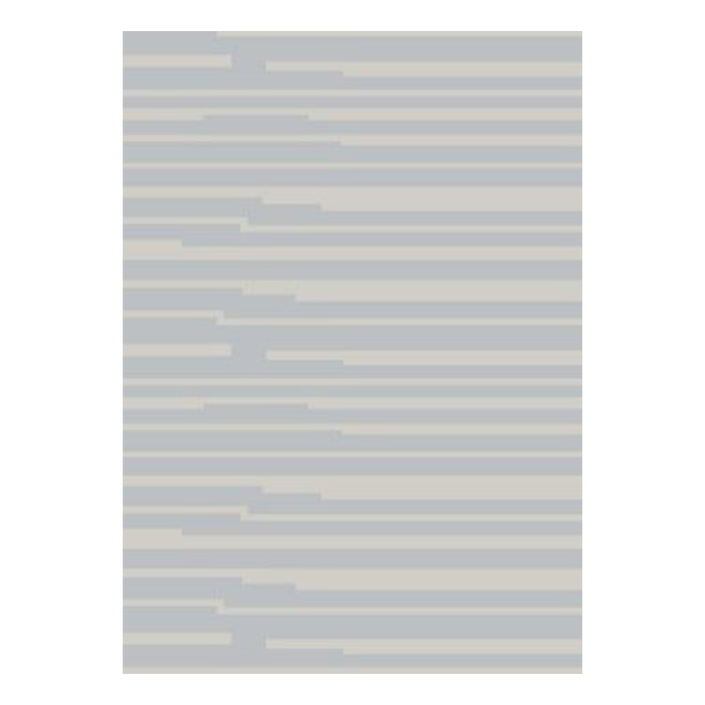 Ufuk: Panama Horizontal Brush Stripe Pattern Carpet Rug; (160x230)cm, Grey