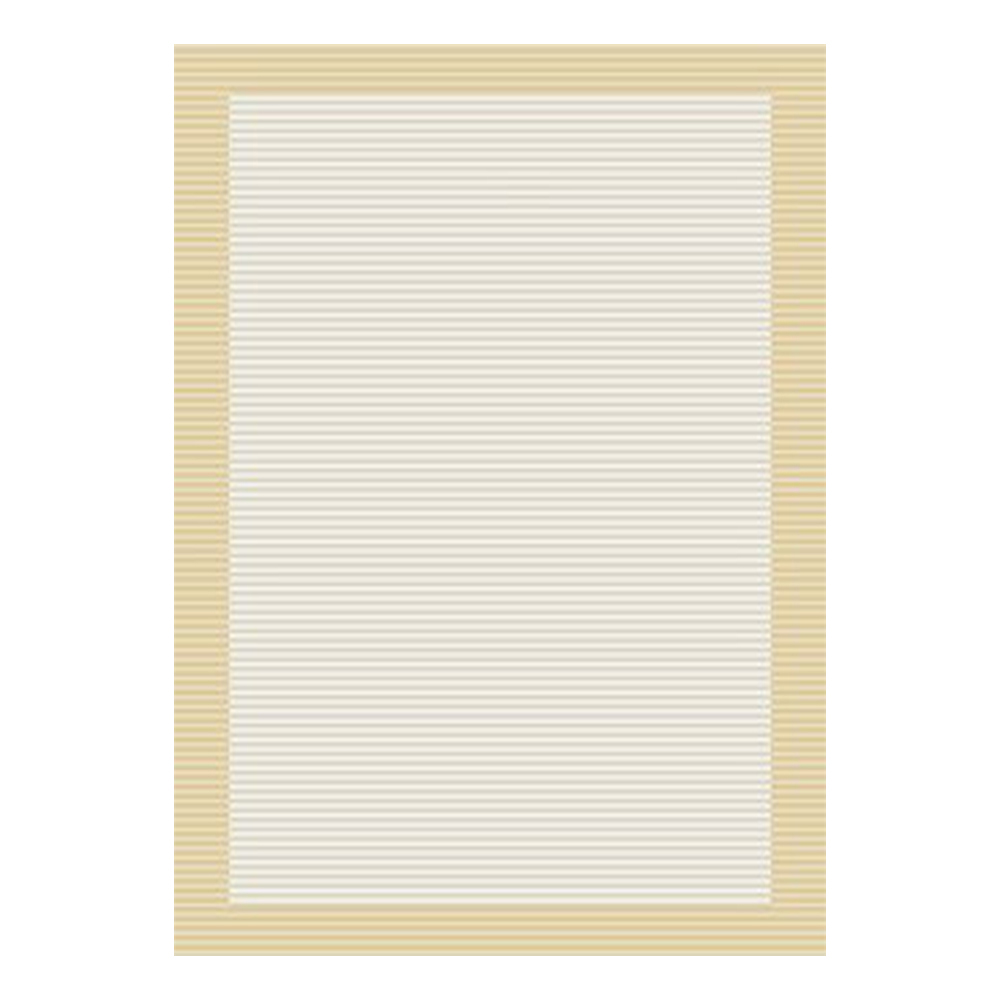Ufuk: Panama Horizontal Stripe Pattern Carpet Rug; (100x300)cm, Beige