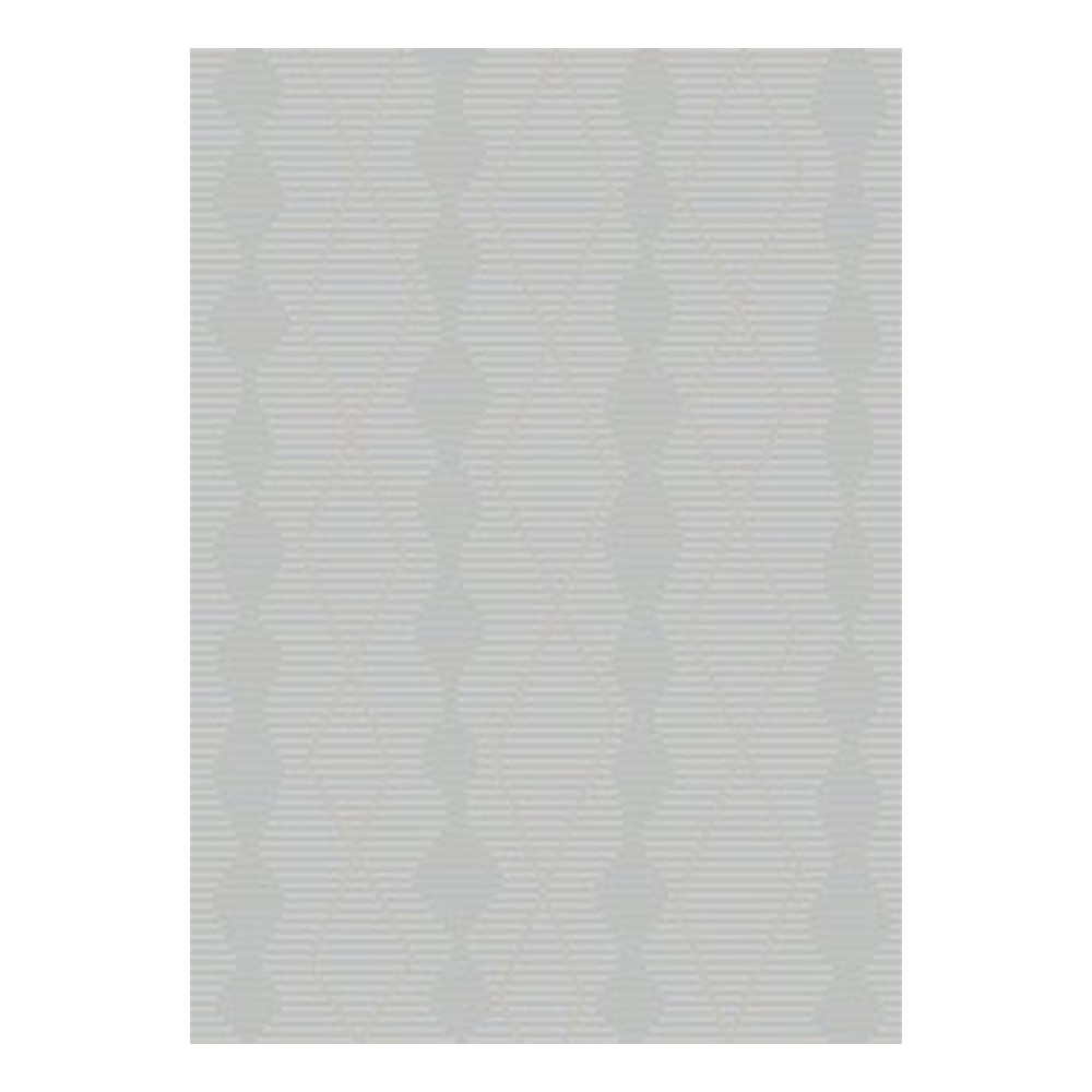 Ufuk: Panama Intertwined Diamonds Pattern Carpet Rug; (100x300)cm, Grey