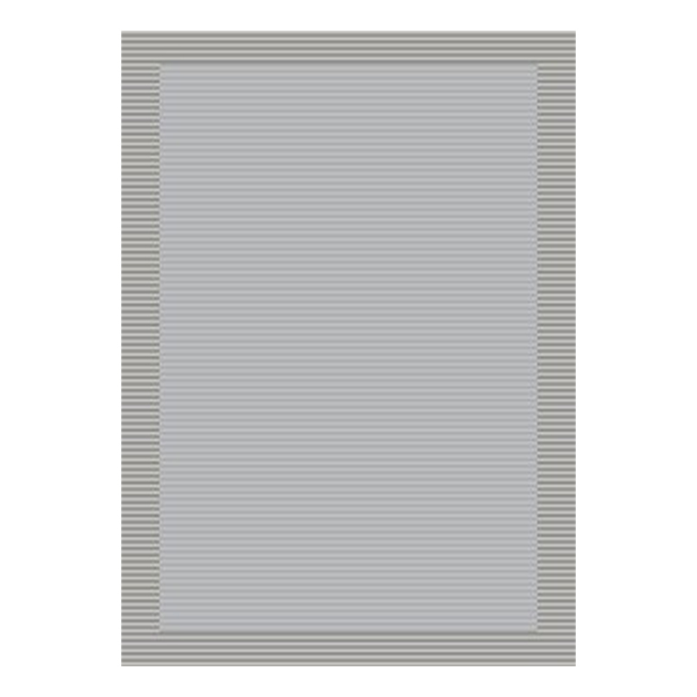 Ufuk: Panama Horizontal Stripe Pattern Carpet Rug; (100x300)cm, Grey