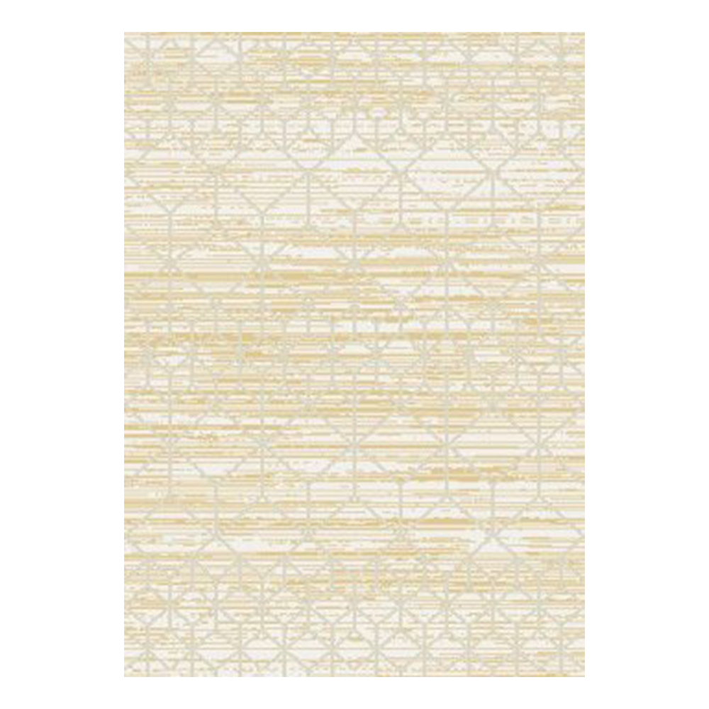 Ufuk: Panama Reflected Diamonds Pattern Carpet Rug; (100x400)cm, Beige