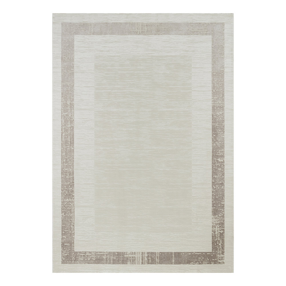 Ufuk: Sultan Bordered Pattern Carpet Rug; (240x340)cm, Grey