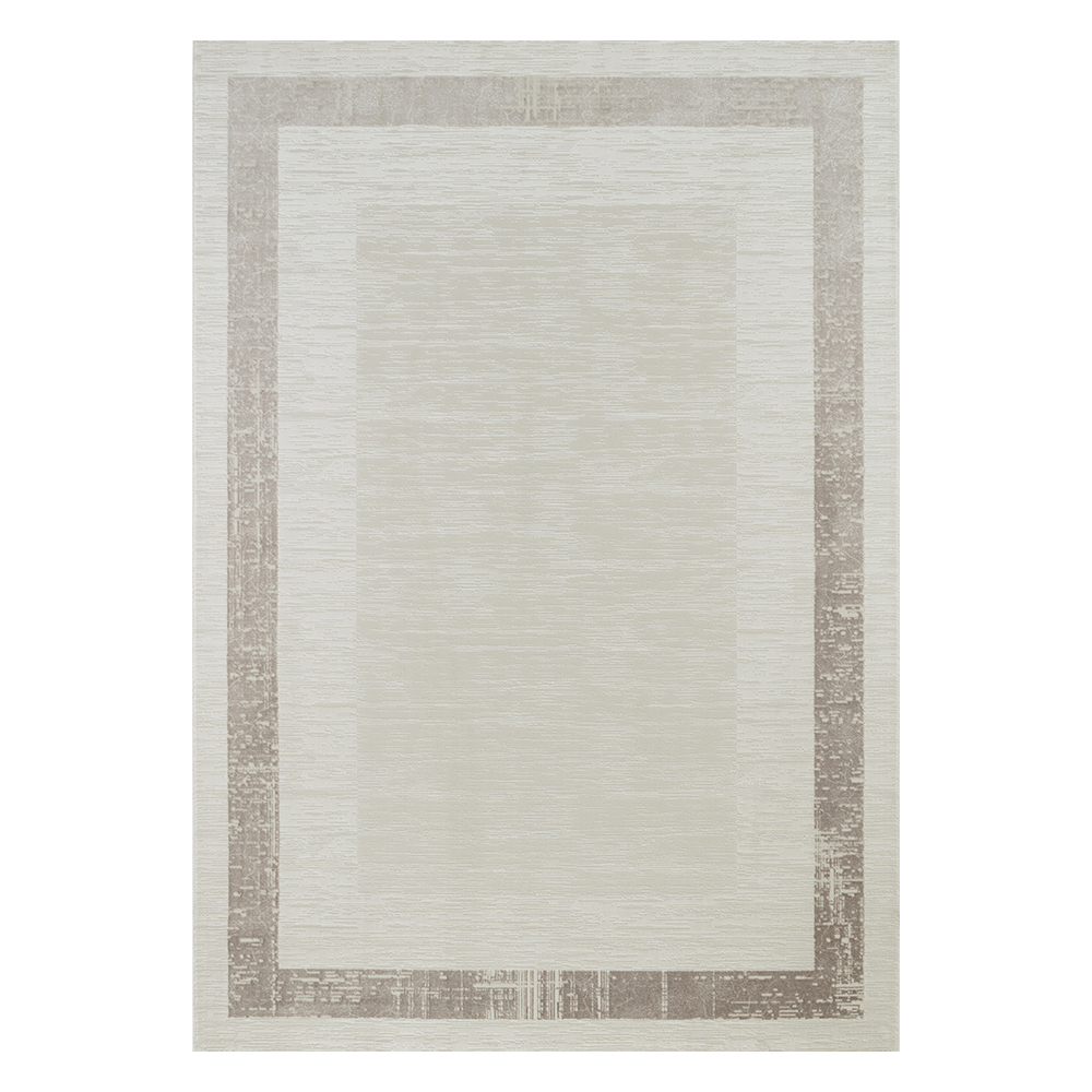 Ufuk: Sultan Bordered Pattern Carpet Rug; (200x290)cm, Grey