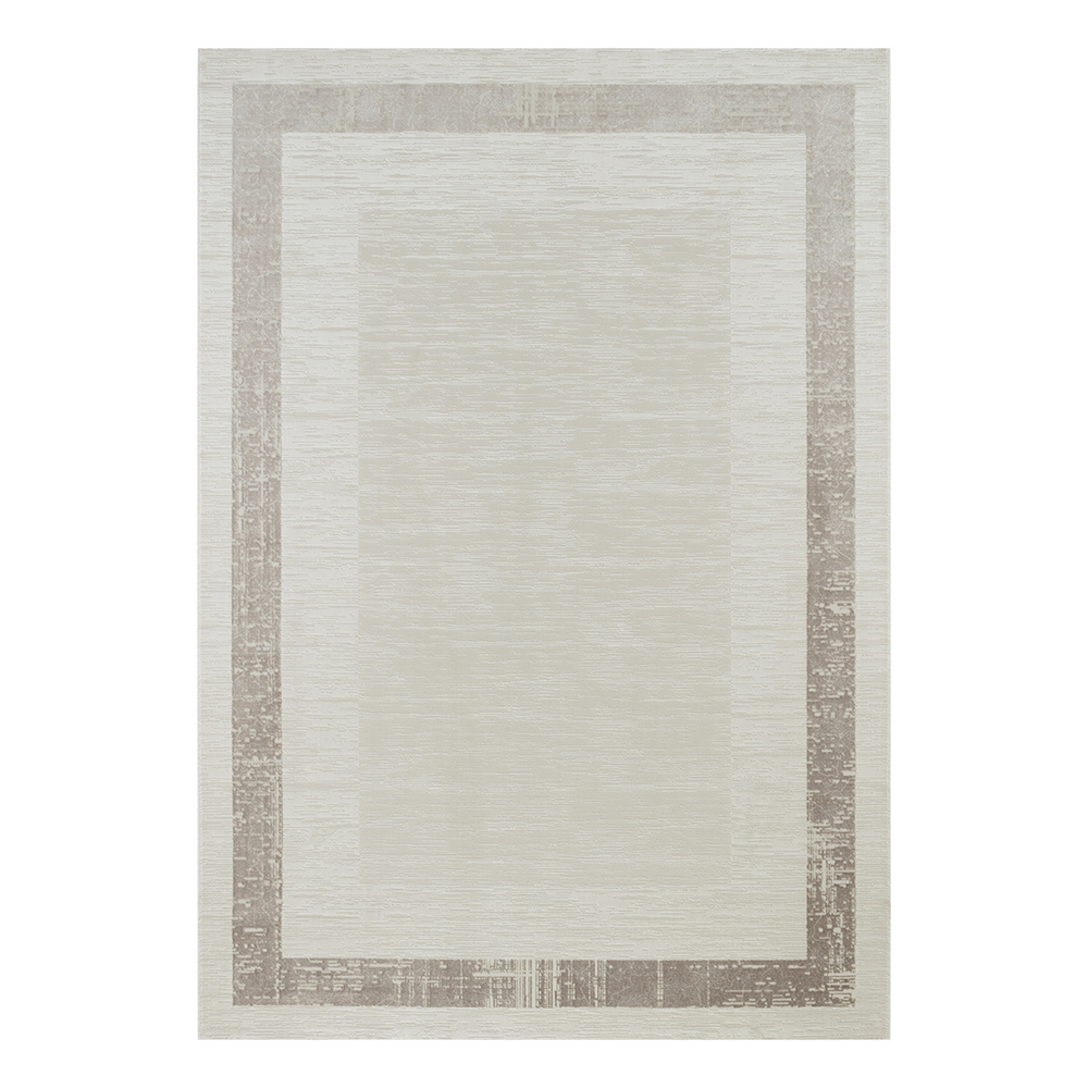 Ufuk: Sultan Bordered Pattern Carpet Rug; (160x230)cm, Grey