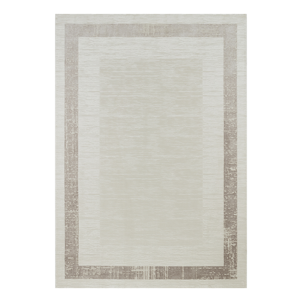 Ufuk: Sultan Bordered Pattern Carpet Rug; (100x300)cm, Grey