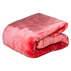 Domus: Microfiber Flannel Blanket; (220x240)cm, Dark Pink