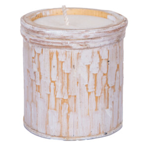 Bamboo Candle; (8x9)cm