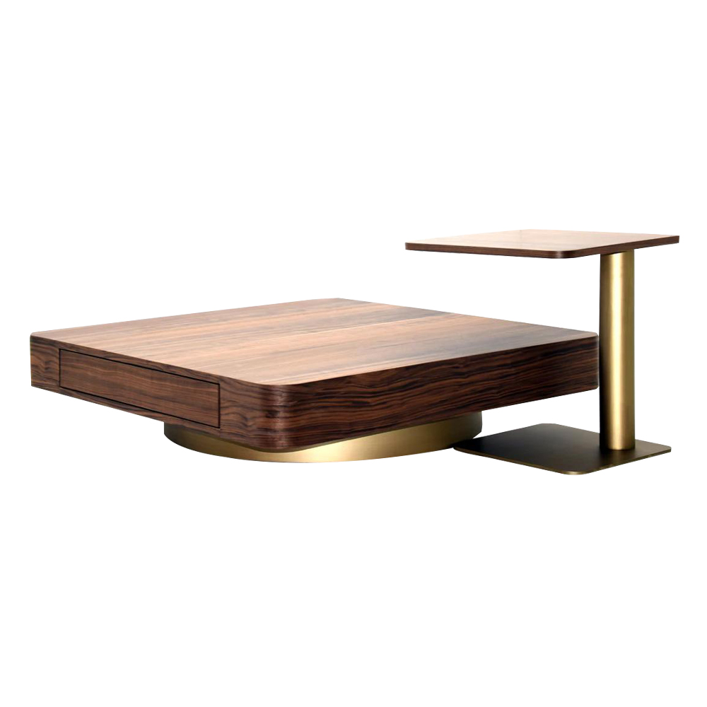 Coffee Table; (110x100x30)cm + Side Table; (50x50x54)cm