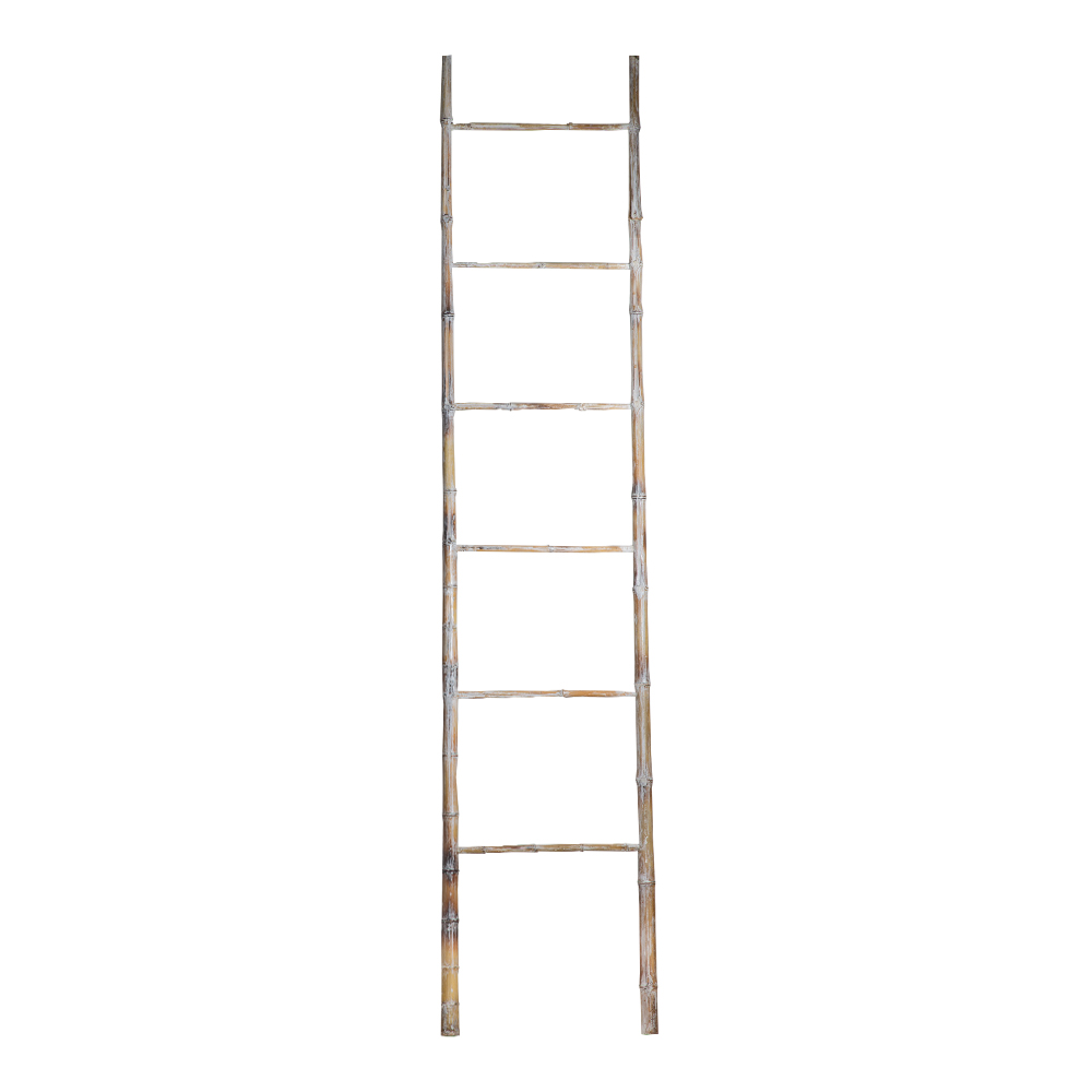 Bamboo Ladder; 200cm, White