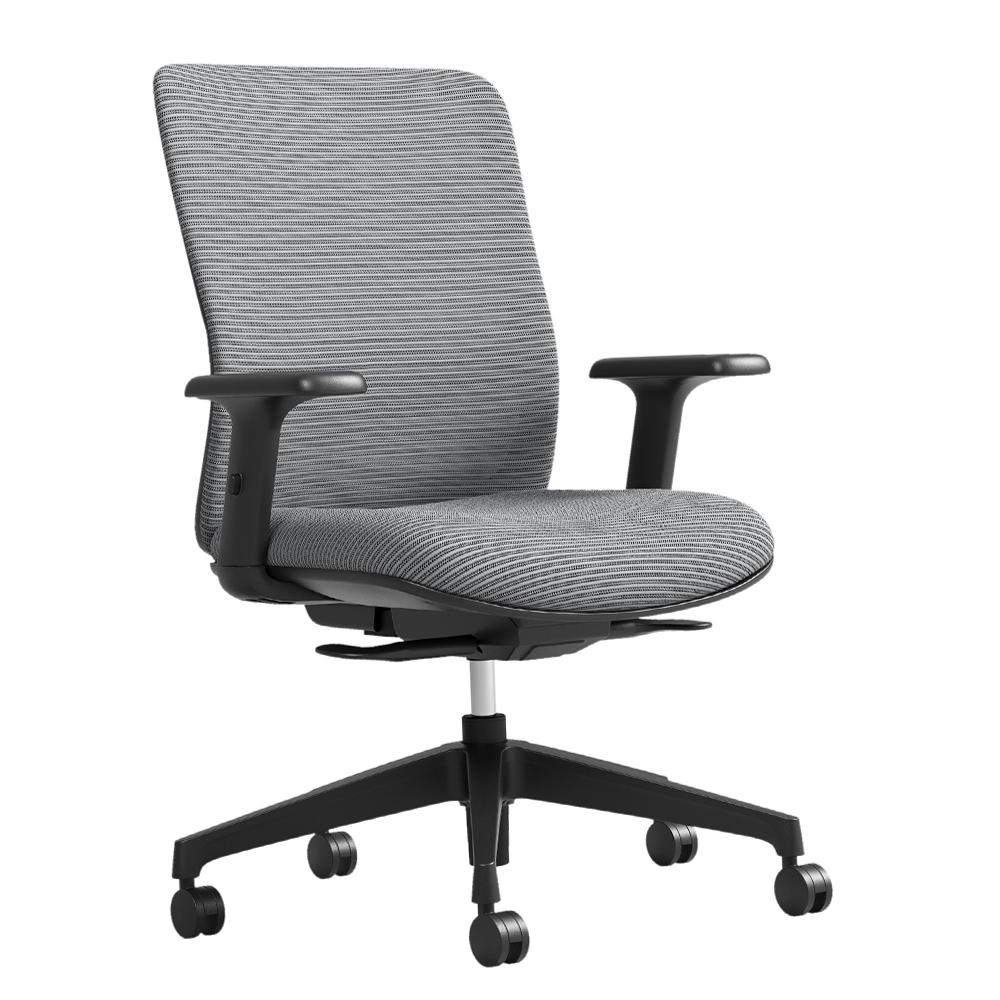 Office Chair, Mesh/PU; (66x58.5x96)cm, Black