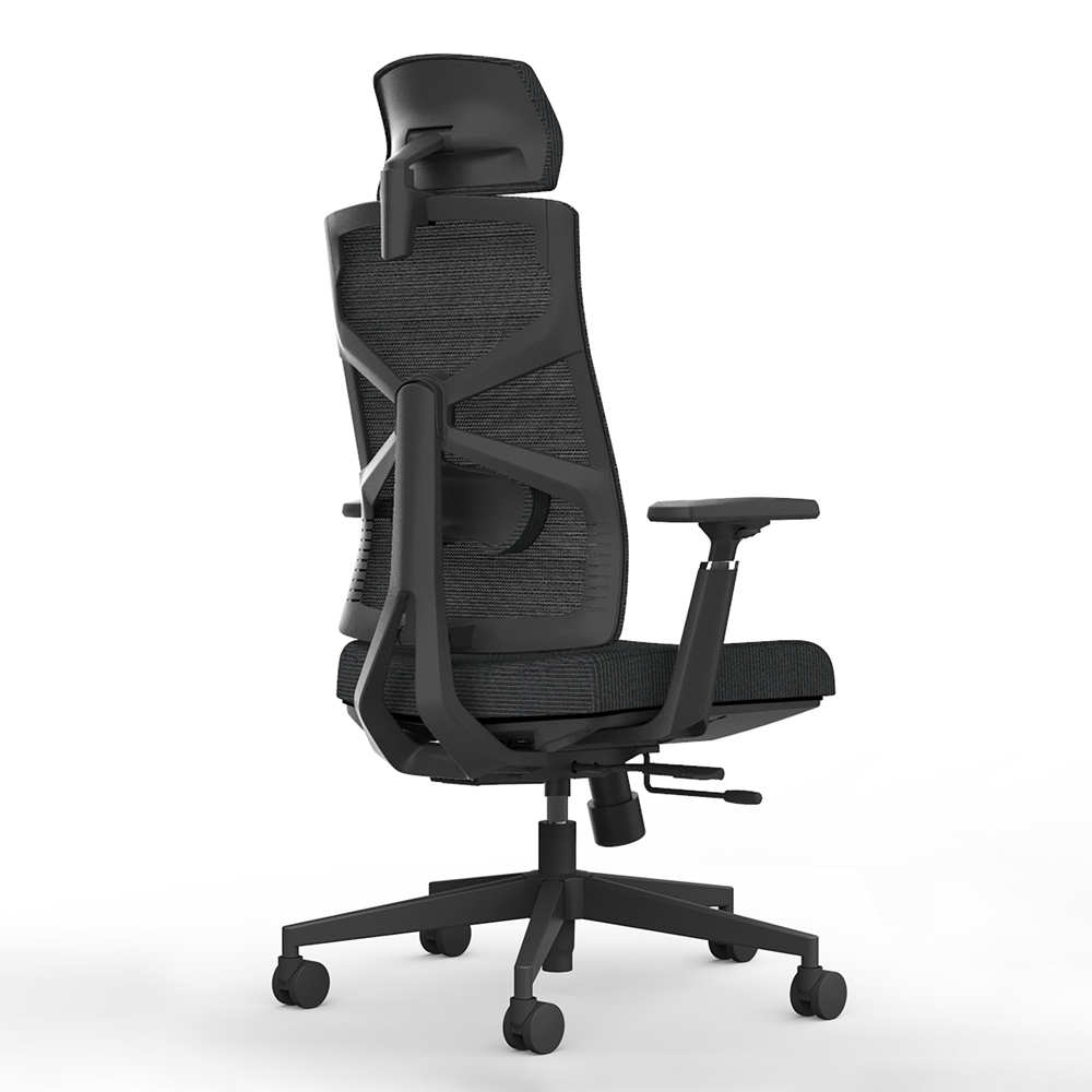 High Back Office Chair; (64x71x121)cm, Mesh, Black
