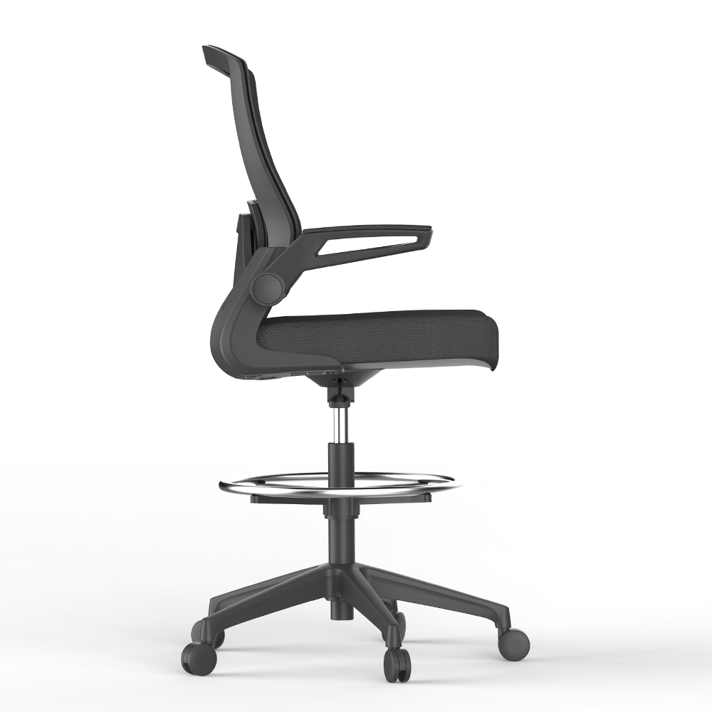 Office Chair; (61.5x57.5x117)cm, Black