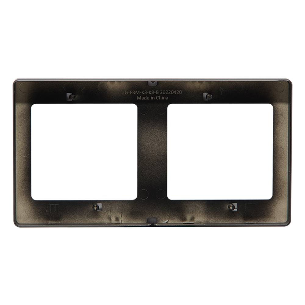 Domus: 2 Nos Switch/Socket Connection Back Plate, Grey