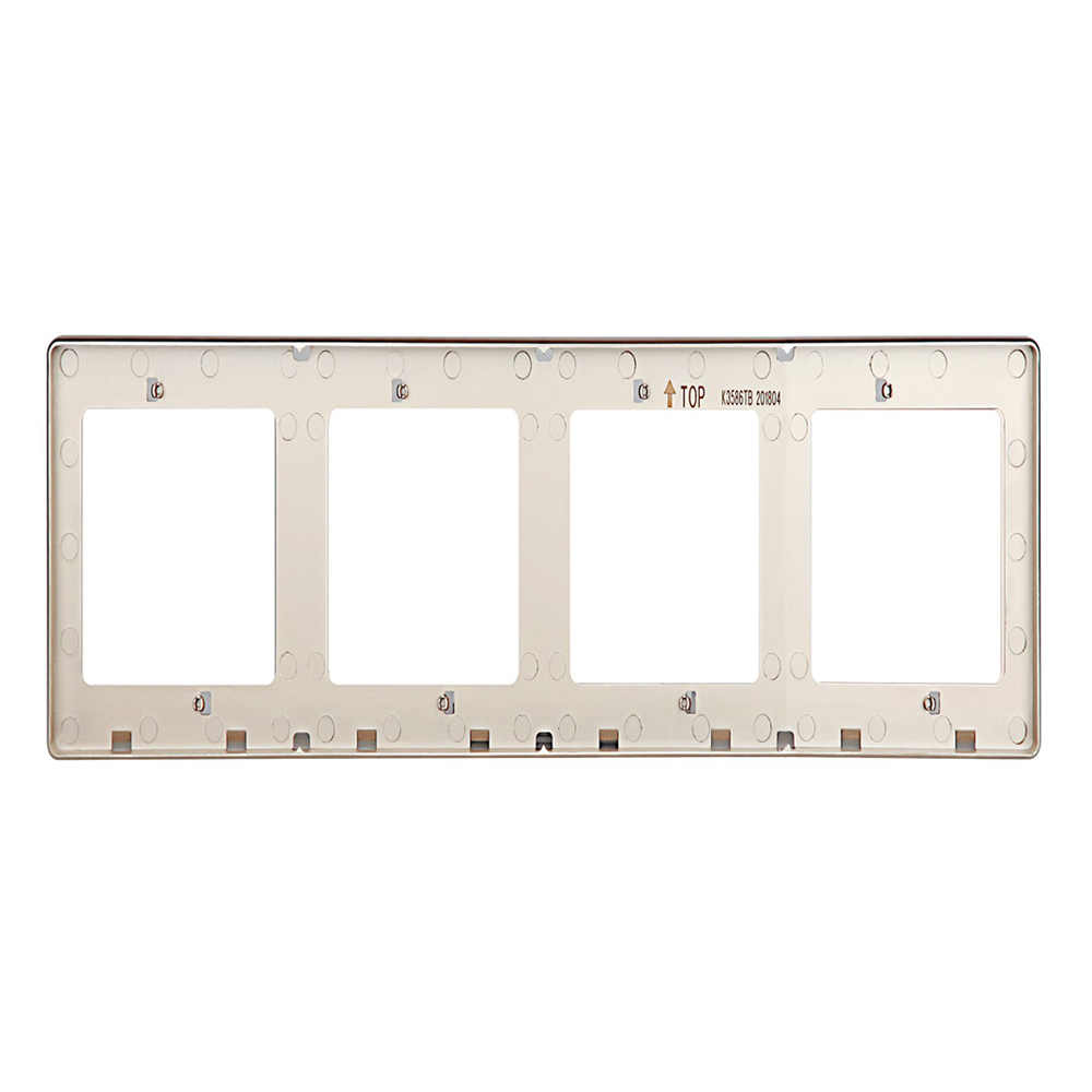 Domus: 4 Nos Switch/Socket Connection Back Plate, White