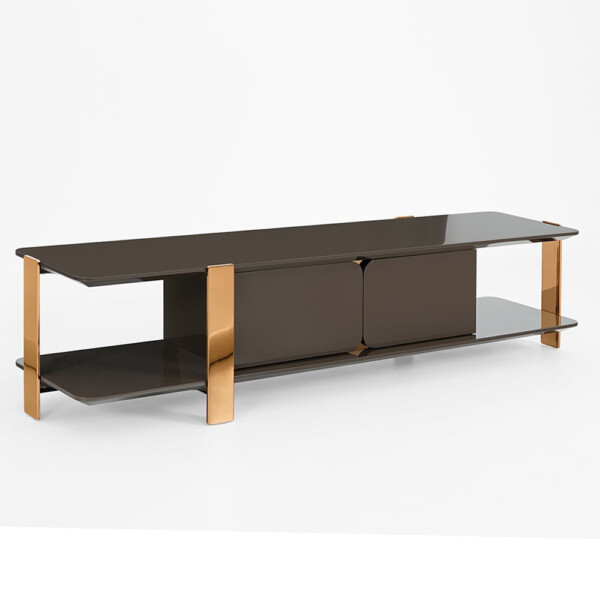 TV Cabinet; (202x47x48)cm, Rose Gold/Coffee H/G