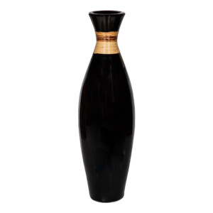 Decorative Slim Vase; (80x23x23)cm, Black