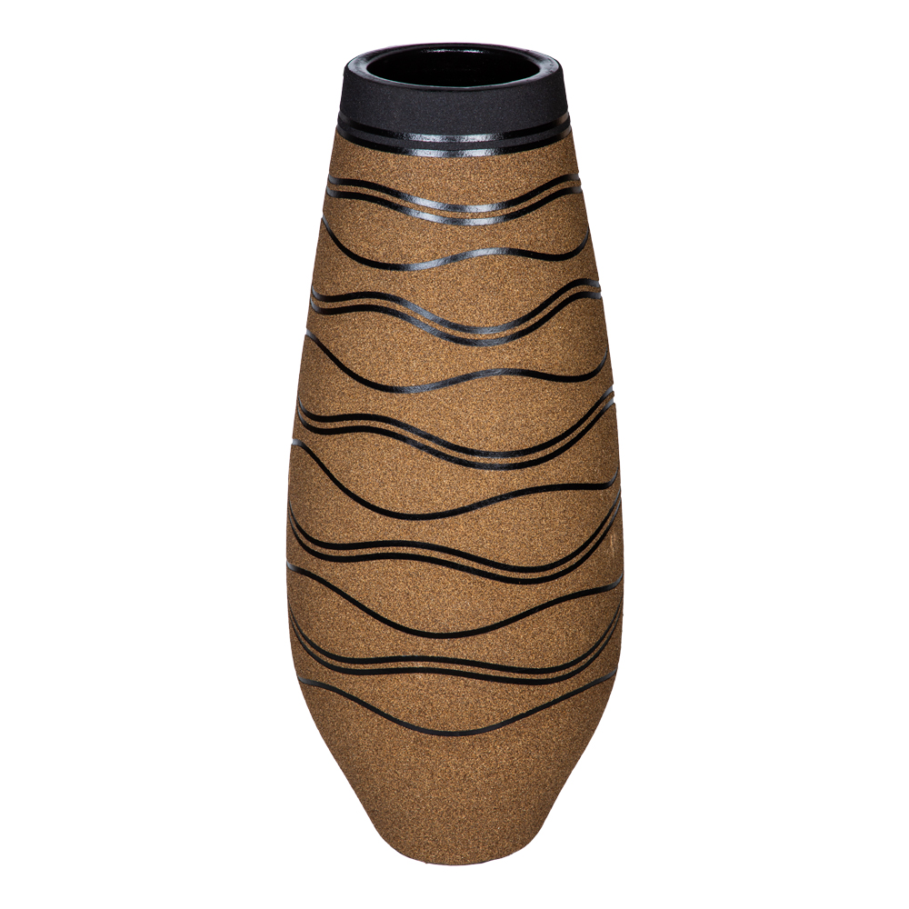 Decorative Vase; (34x80)cm, Brown/Black