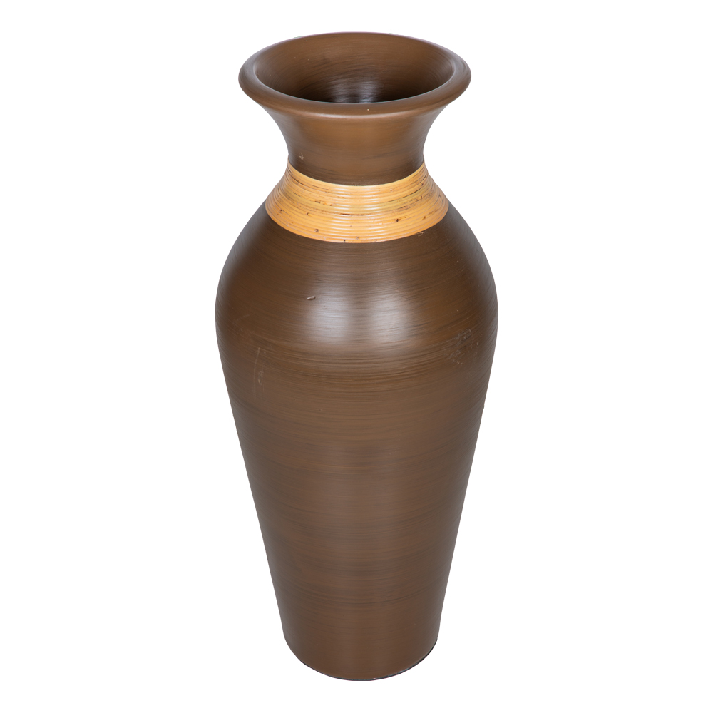 Bottle Shaped Vase; (60x29x29)cm, Brown