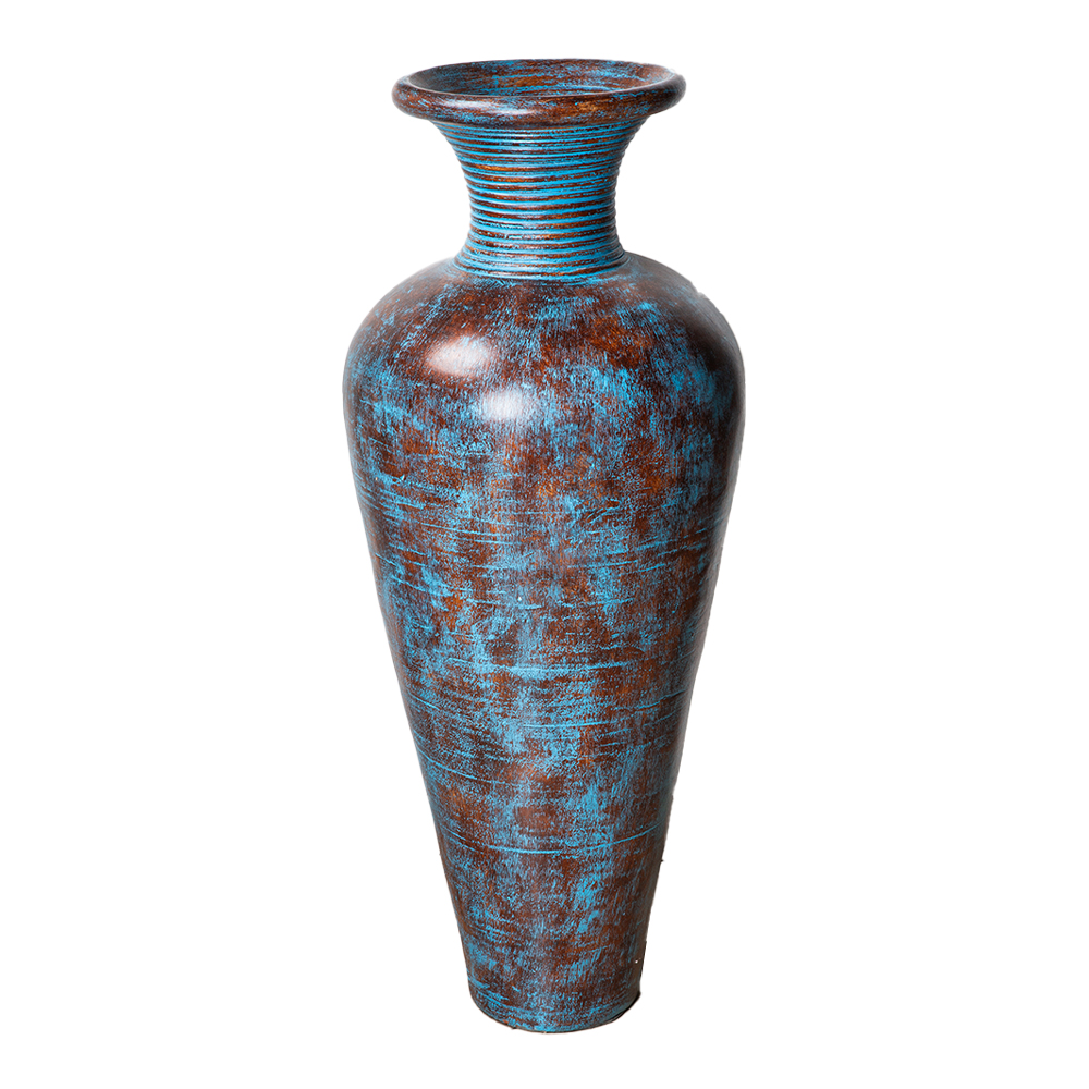 Bottle Neck Vase; (40x100)cm, Blue