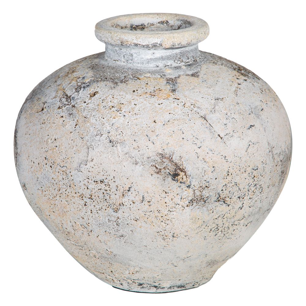 Gepeng Vase, Grey/Cream