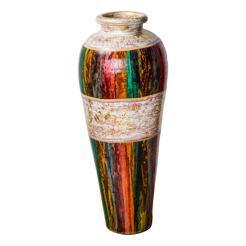 Terracota Vase: Banana Bark With Texture