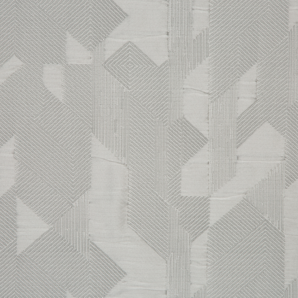 Laurena Jaipur Collection: Ddecor Geometric Abstract Patterned Furnishing Fabric, 280cm, Silver/Grey