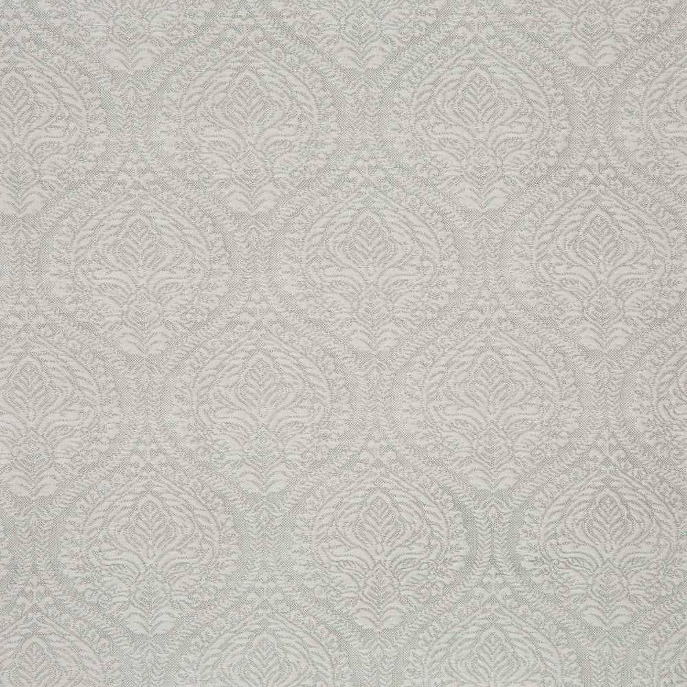 Laurena Jaipur Collection: Ddecor Damask Patterned Furnishing Fabric, 280cm, Silver/Grey