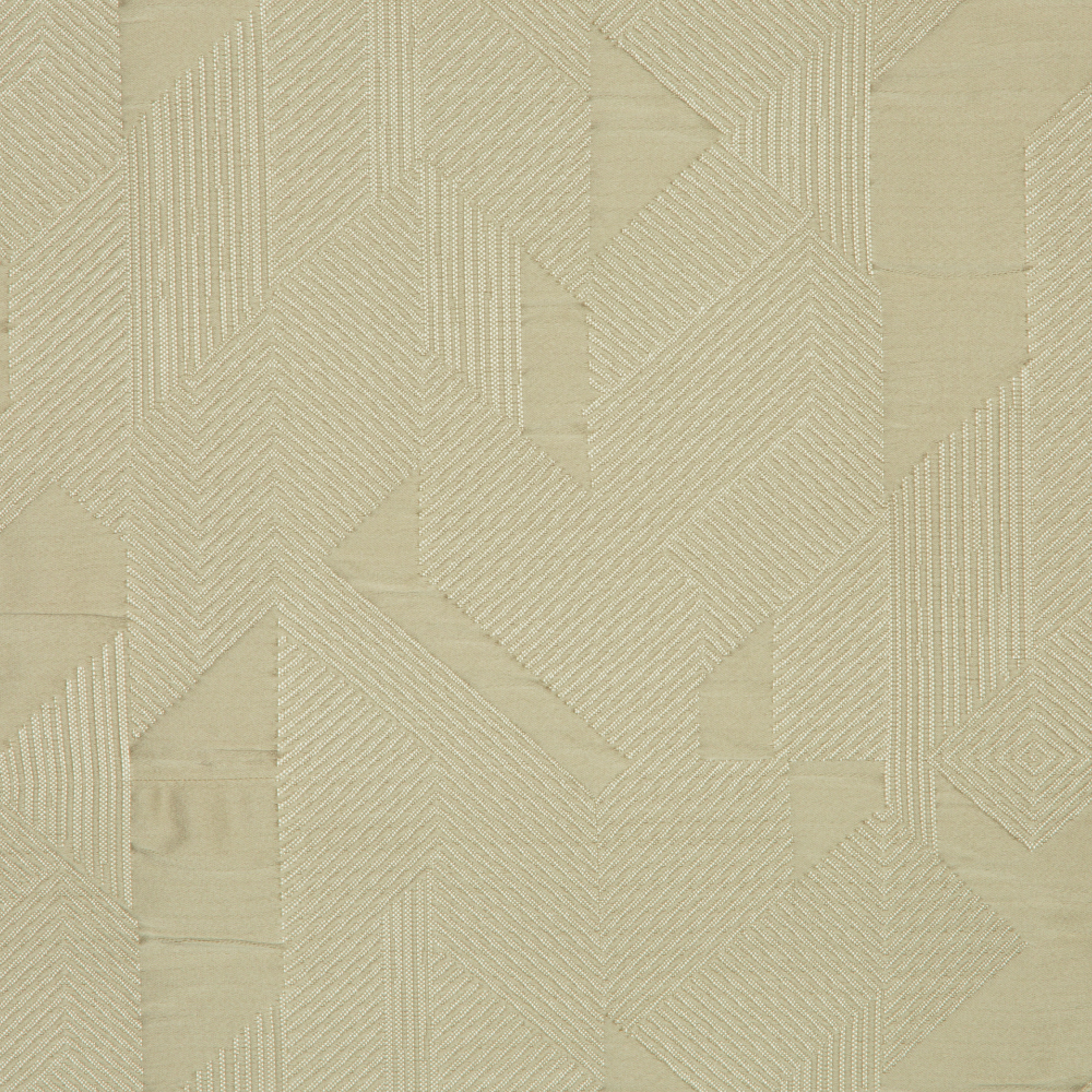 Laurena Jaipur Collection: Ddecor Geometric Abstract Patterned Furnishing Fabric, 280cm, Ivory/Grey