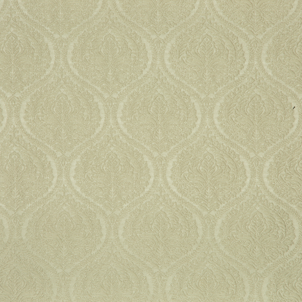 Laurena Jaipur Collection: Ddecor Damask Patterned Furnishing Fabric, 280cm, Ivory/Grey