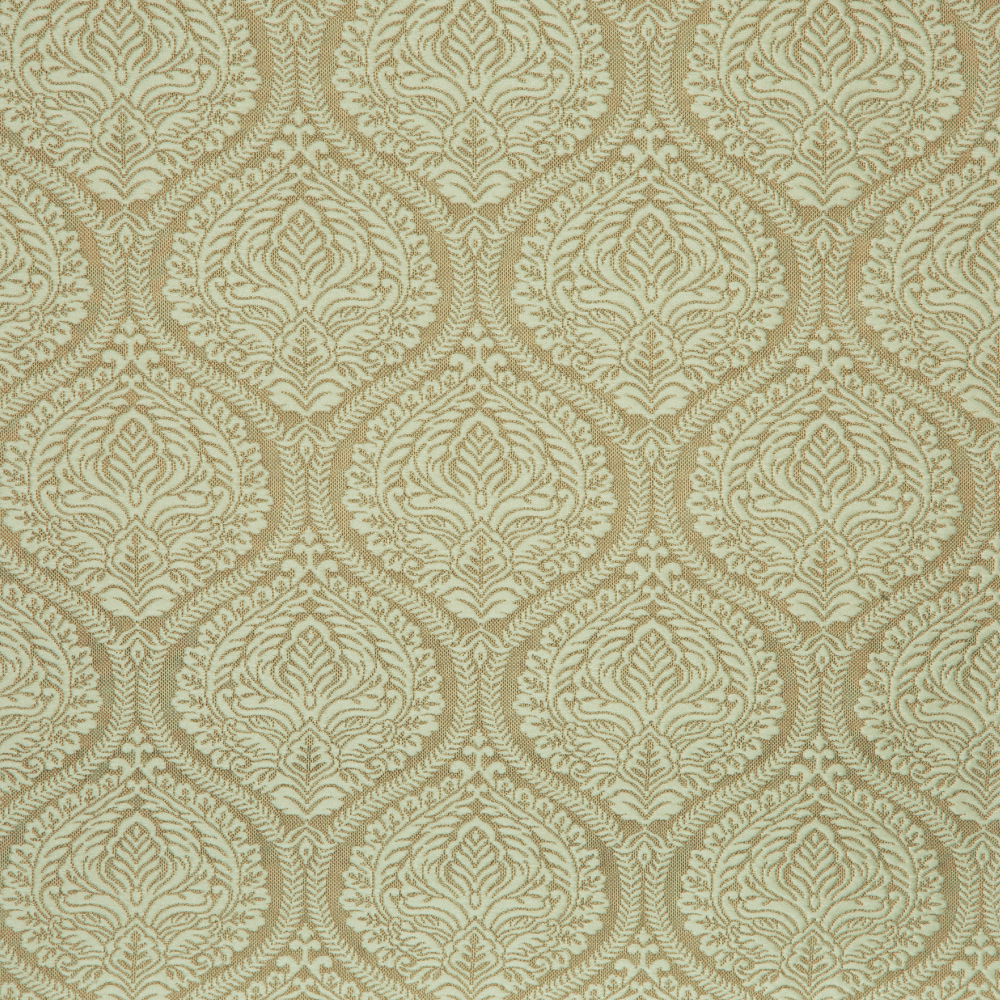 Laurena Jaipur Collection: Ddecor Damask Patterned Furnishing Fabric, 280cm, Beige/brown